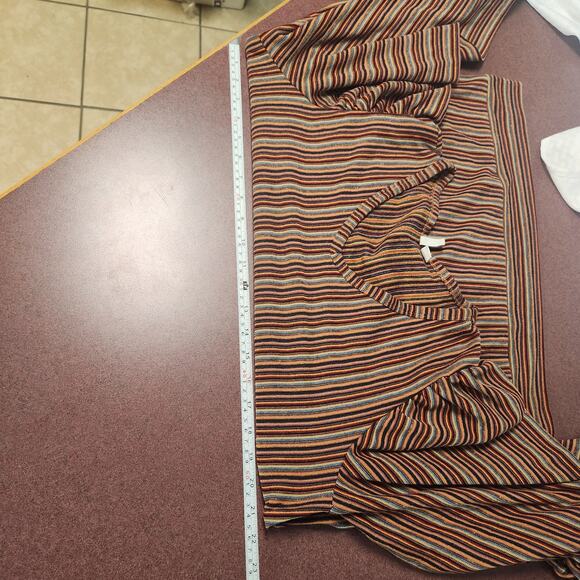 Cato Est 1946 Stripped Top Womens 14 16 Wide Feminine Harvest Fall Autumn - Picture 6 of 14